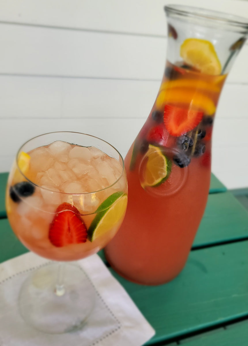 Strawberry + Basil Rose Sangria &ndash; Sallie's Greatest