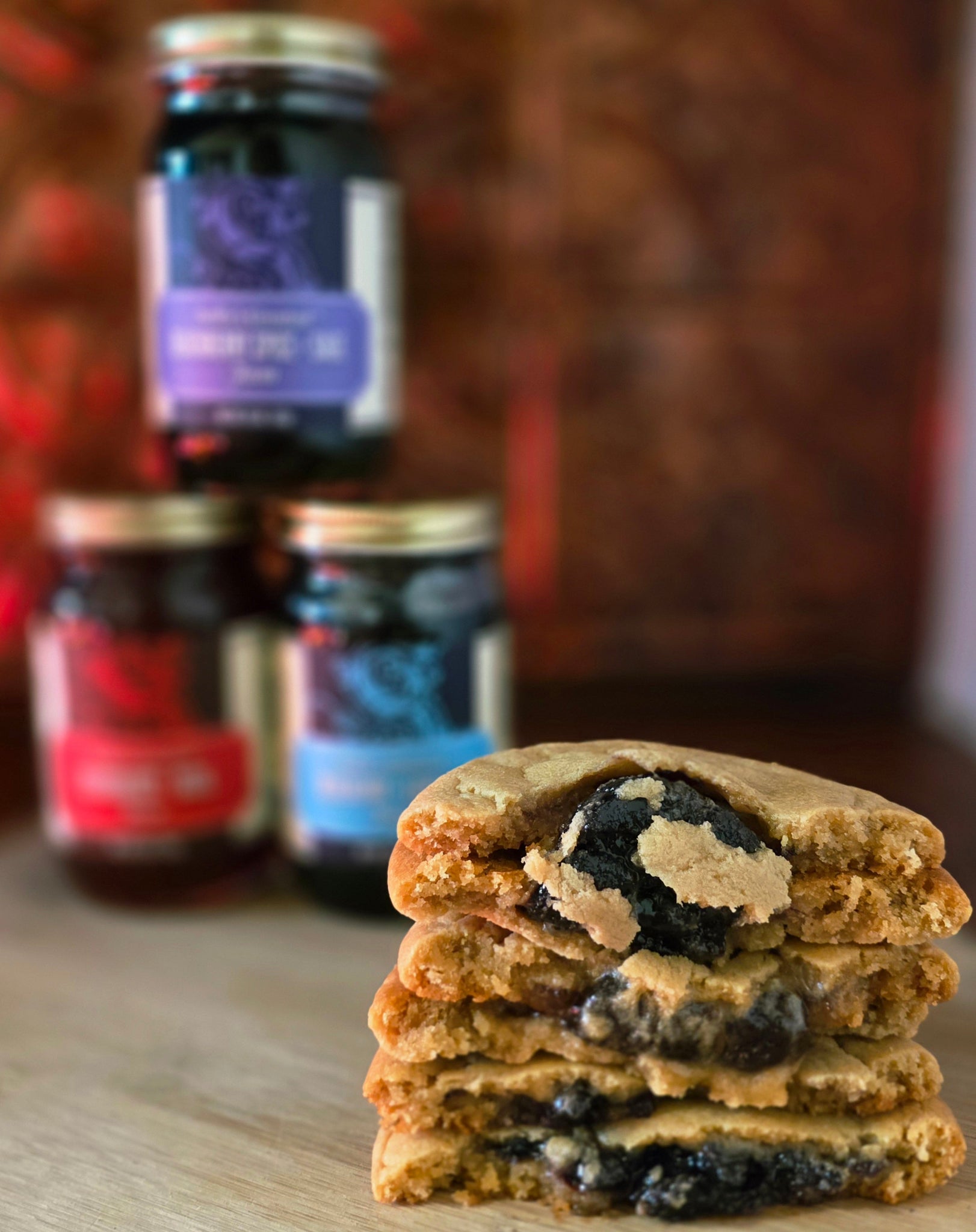 Jam-Stuffed Peanut Butter Cookies