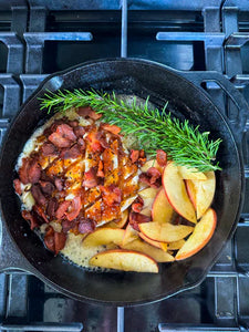 Bacon, Fig + Rosemary Skillet Brie