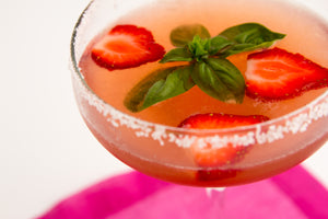 Strawberry + Basil Simple Syrup
